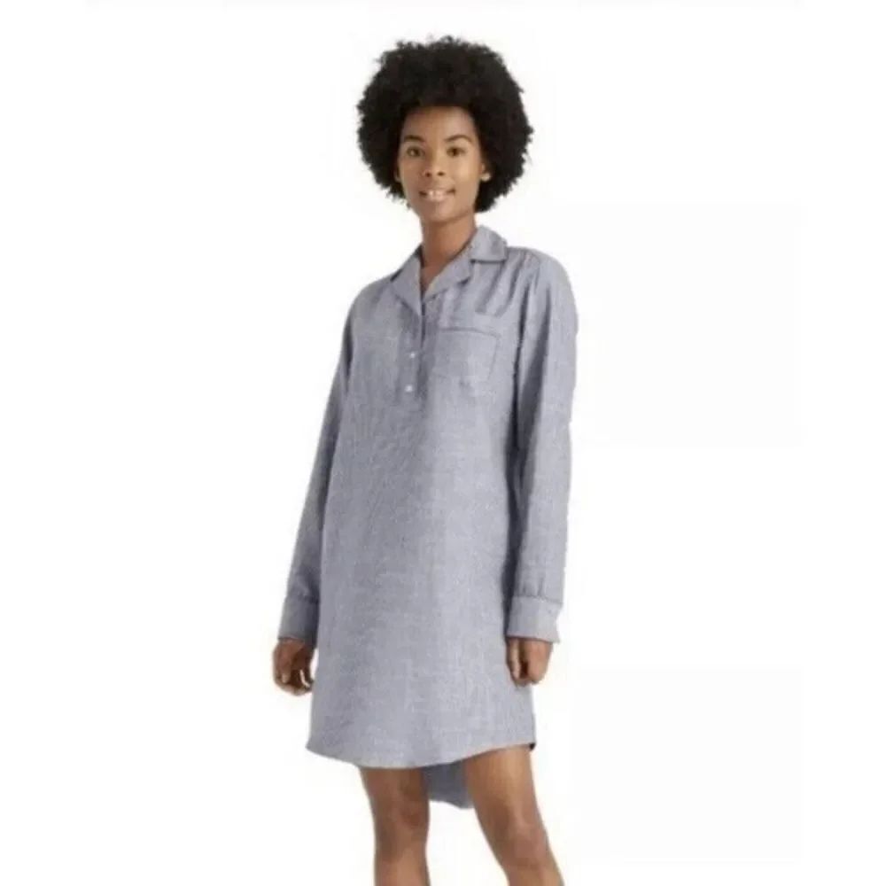 Levi’s for Target Woven Striped Sleepshirt Pajama Nightgown, NWT